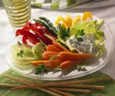 Rohkost mit Quarkdip