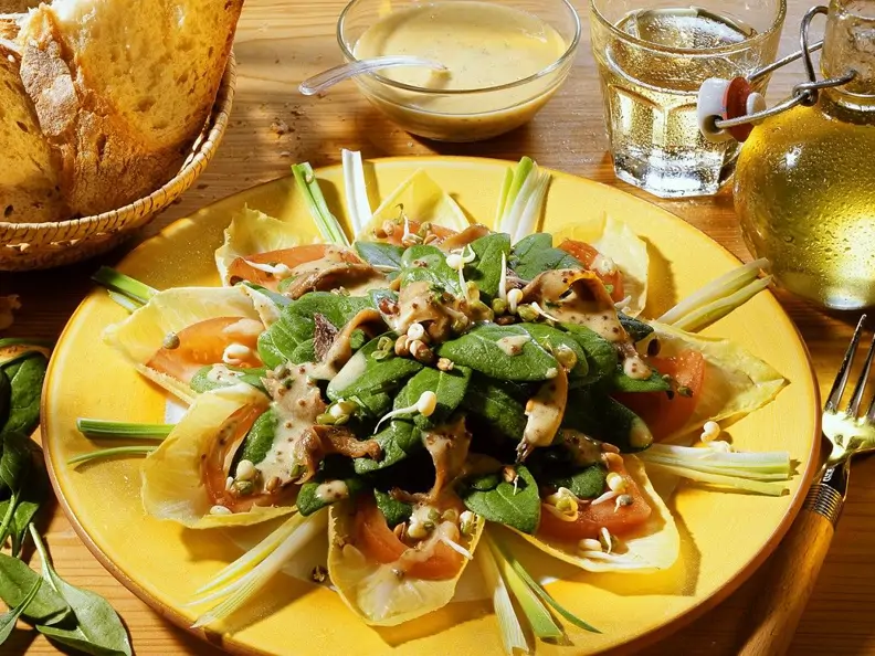 Chicorée-Spinatsalat