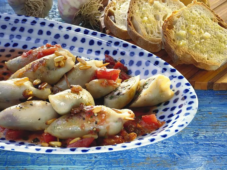 Gefüllte Calamari kroatisch