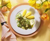 Seeteufel mit Lauchgemüse