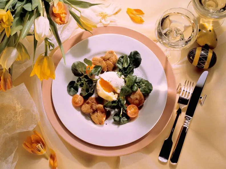 Bries mit Kressesalat