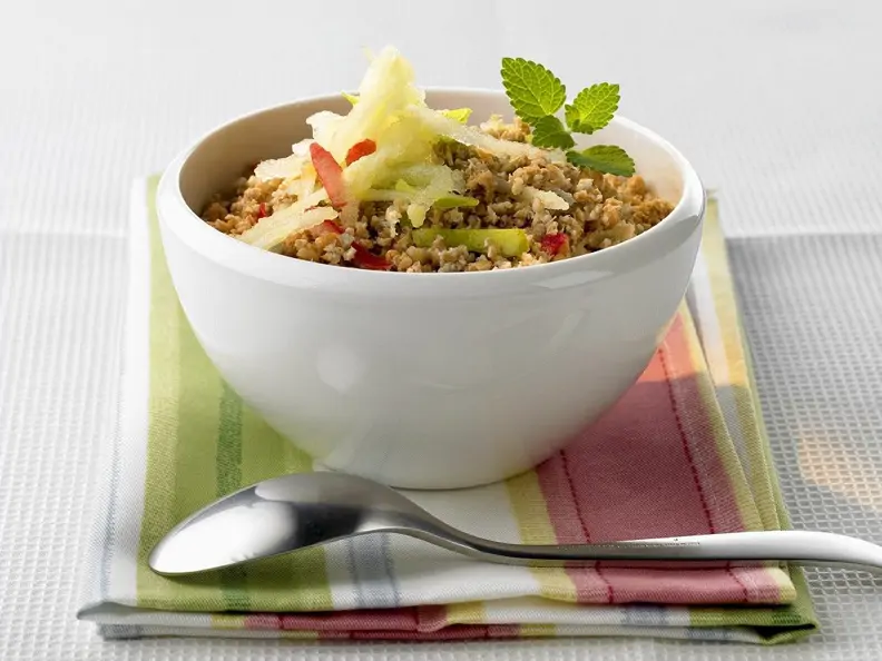 Kleiemüsli mit Apfel