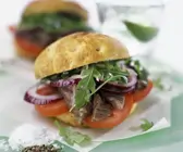 Kalter Rindfleisch-Burger