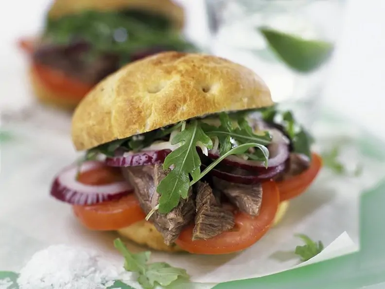 Kalter Rindfleisch-Burger