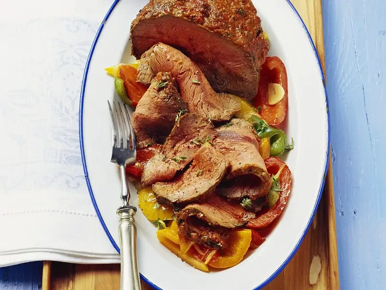 Rinderbraten mit Gemüse