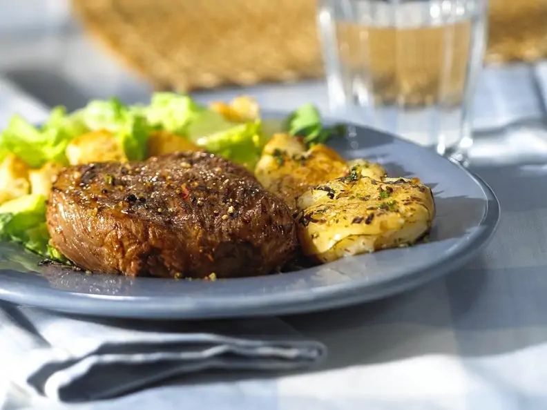 Filetsteak mit Kartoffelgratin