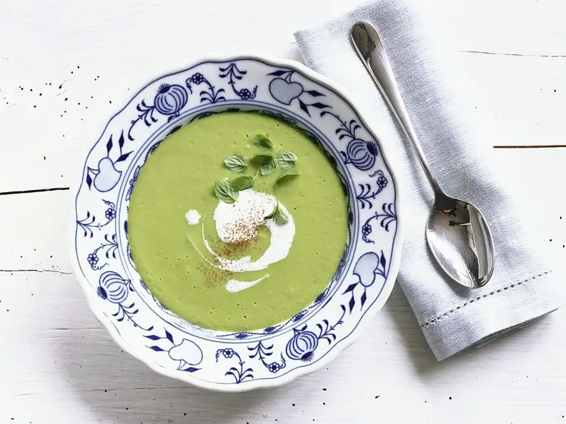 Vegane Erbsensuppe