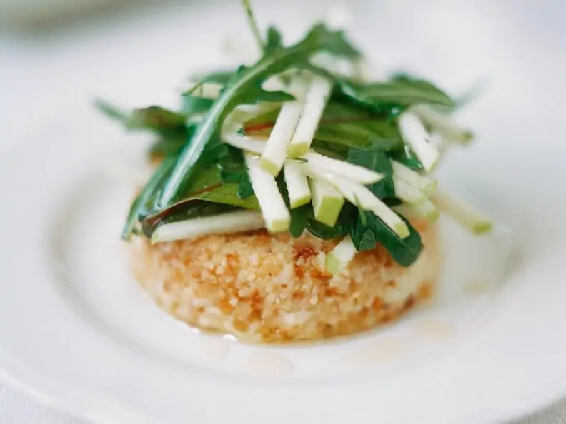 Topinamburcreme mit Salat