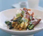 Spargel-Schinkenröllchen