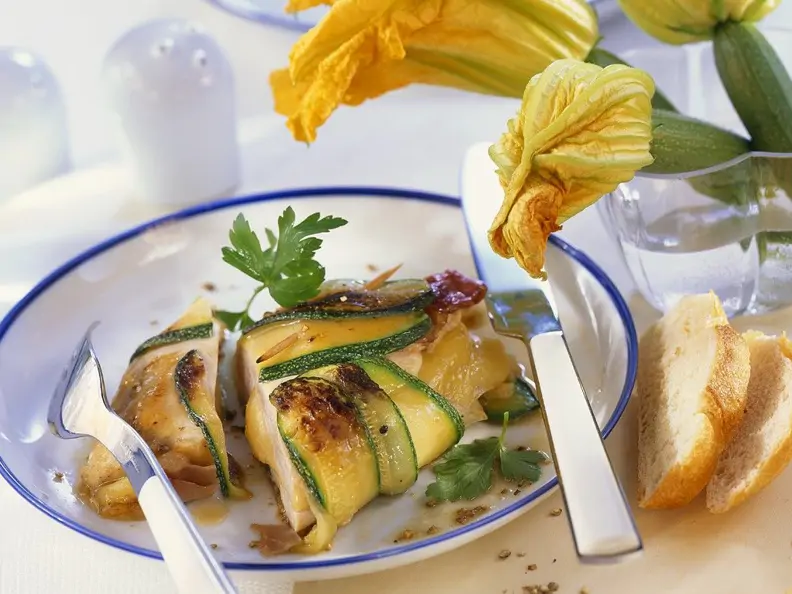 Hähnchen mit Zucchini