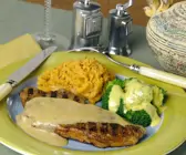 Steaks mit Süßkartofelpüree