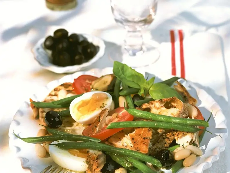 Bohnensalat mit Makrele
