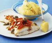 Heilbutt mit Kartoffelbrei