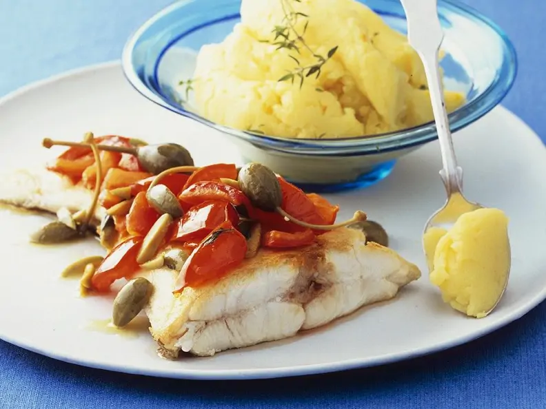 Heilbutt mit Kartoffelbrei