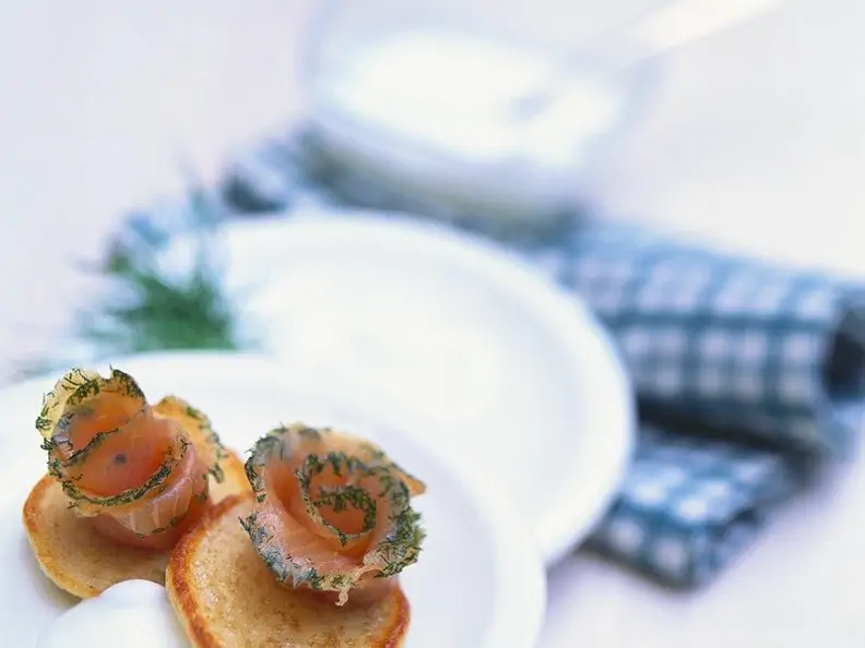 Blinis mit Lachs