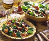 Salat mit geräucherter Entenbrust