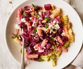 Pasta mit Rote Bete und Feta