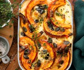 Kürbislasagne mit Mozzarella