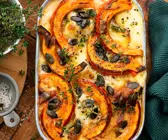 Kürbislasagne mit Mozzarella