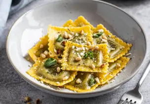 Dinkel-Ravioli