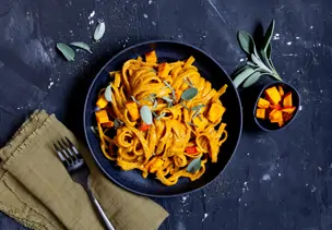 Cremige Kürbis-Pasta