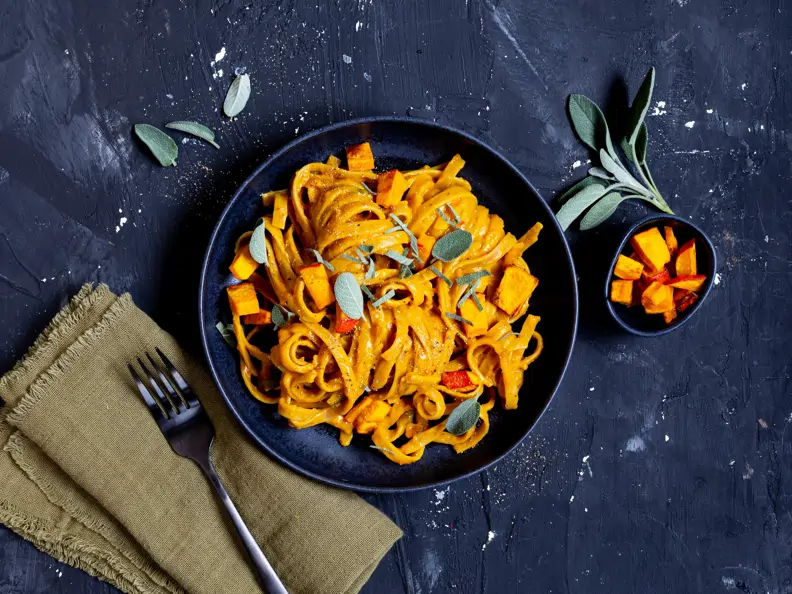 Cremige Kürbis-Pasta
