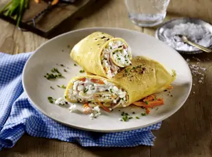 Pikanter Frühstücks-Wrap