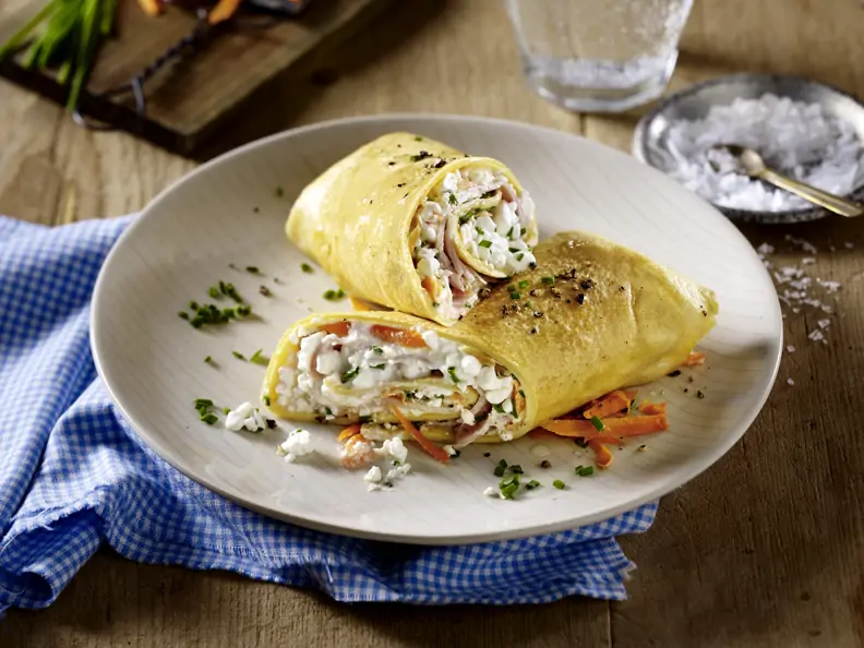 Pikanter Frühstücks-Wrap
