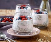 Heidelbeer-Overnight Oats mit Chiasamen