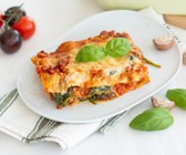 Vegetarische Spinat-Lasagne al forno