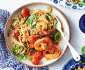 Zoodles mit Garnelen