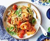 Zoodles mit Garnelen