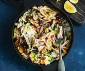 Kichererbsen-Casarecce mit Radicchio und Wirsing