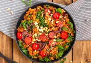 Rote Linsen Pasta