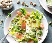 Grapefruit-Salat mit Pistazien-Dressing