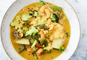 Indischer Fenchel-Linsen-Brokkoli-Eintopf