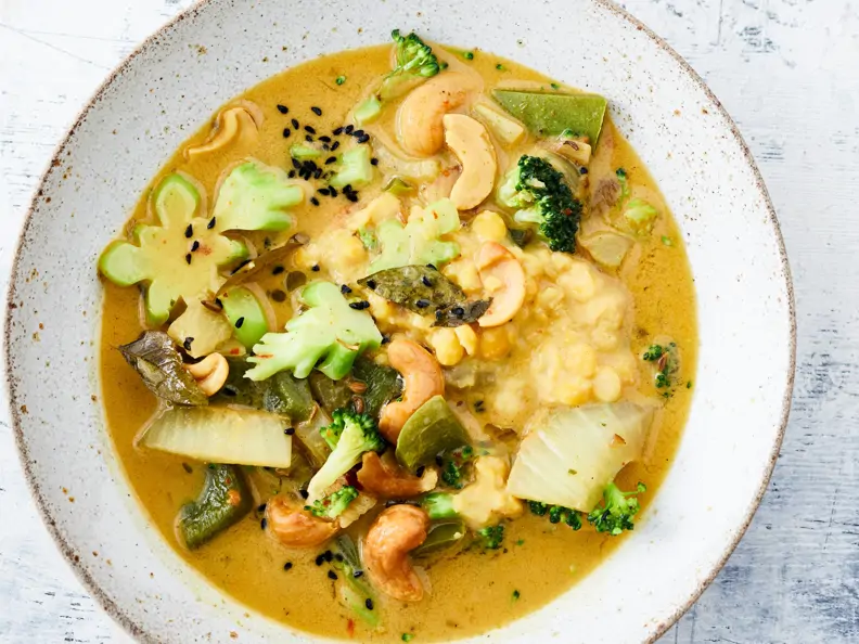 Indischer Fenchel-Linsen-Brokkoli-Eintopf