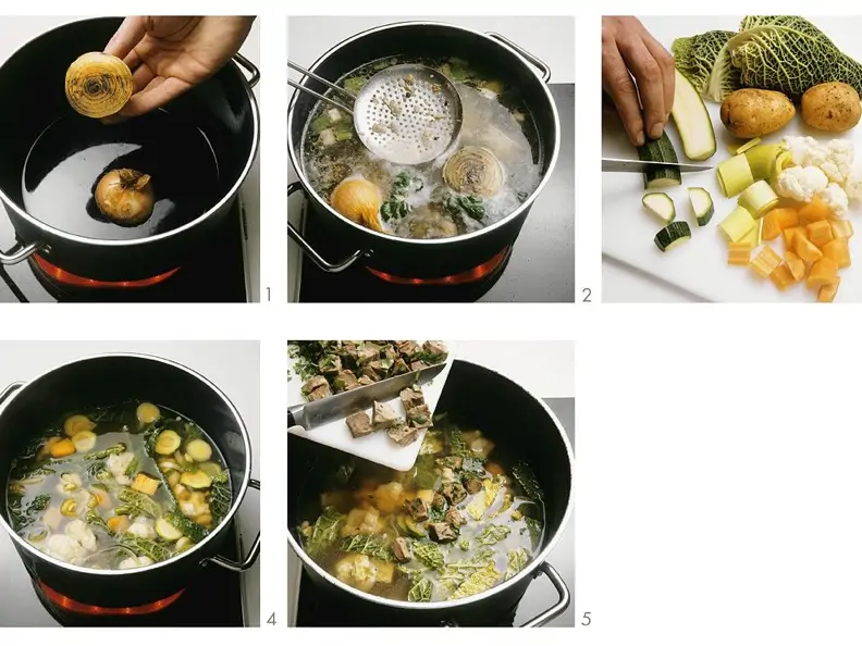 Rindfleisch-Gemüsesuppe