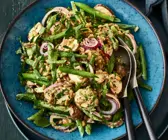 Lauwarmer Bohnensalat