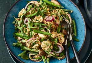 Lauwarmer Bohnensalat