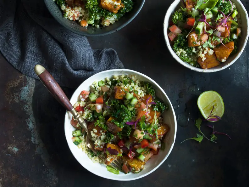 Quinoa-Taboulé mit Grünkohl