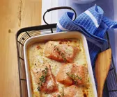 Lachs-Gratin