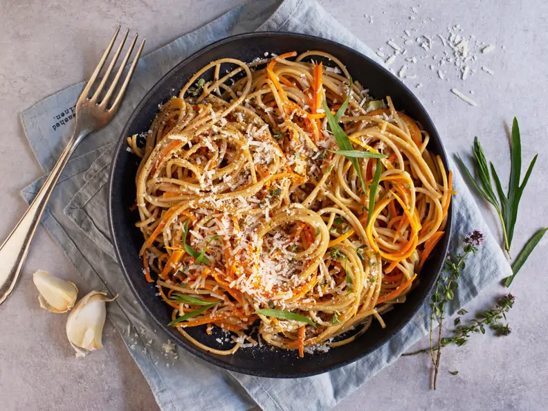 Möhrenspaghetti