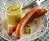 Wiener Würstchen mit Senfdip