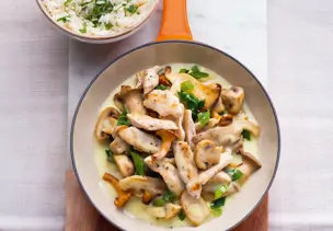 Hähnchengeschnetzeltes mit Pilzen