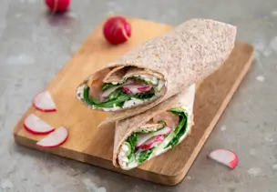 Lachs, Wrap, Meal-Prep