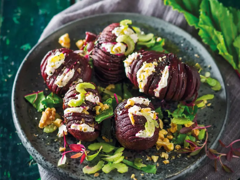 Hasselback-Rote-Bete