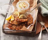 Schnitzel in Knusper-Panade mit Krautsalat
