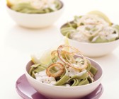 Tagliatelle mit Zwiebel-Sahne-Sauce