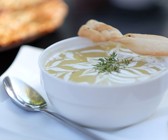 Blumenkohlsuppe mit Leinsaat